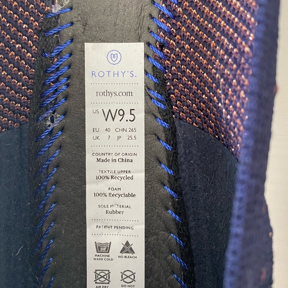 Sold! 9.5 Rothy’s Midnight Metallic Points - Picture 5 of 6